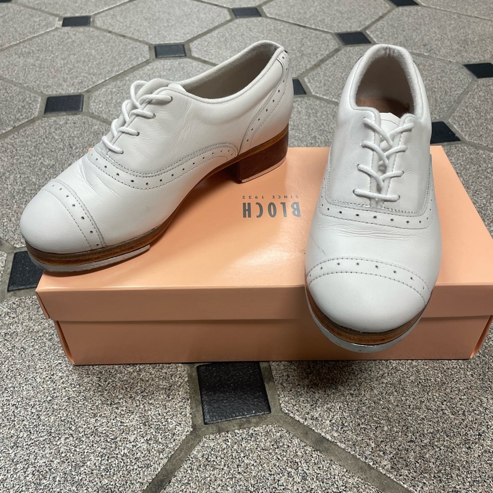 New Jason Samuels White Tap Shoe 4.5